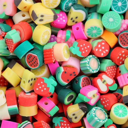 Pärlor frukt mix polymer lera