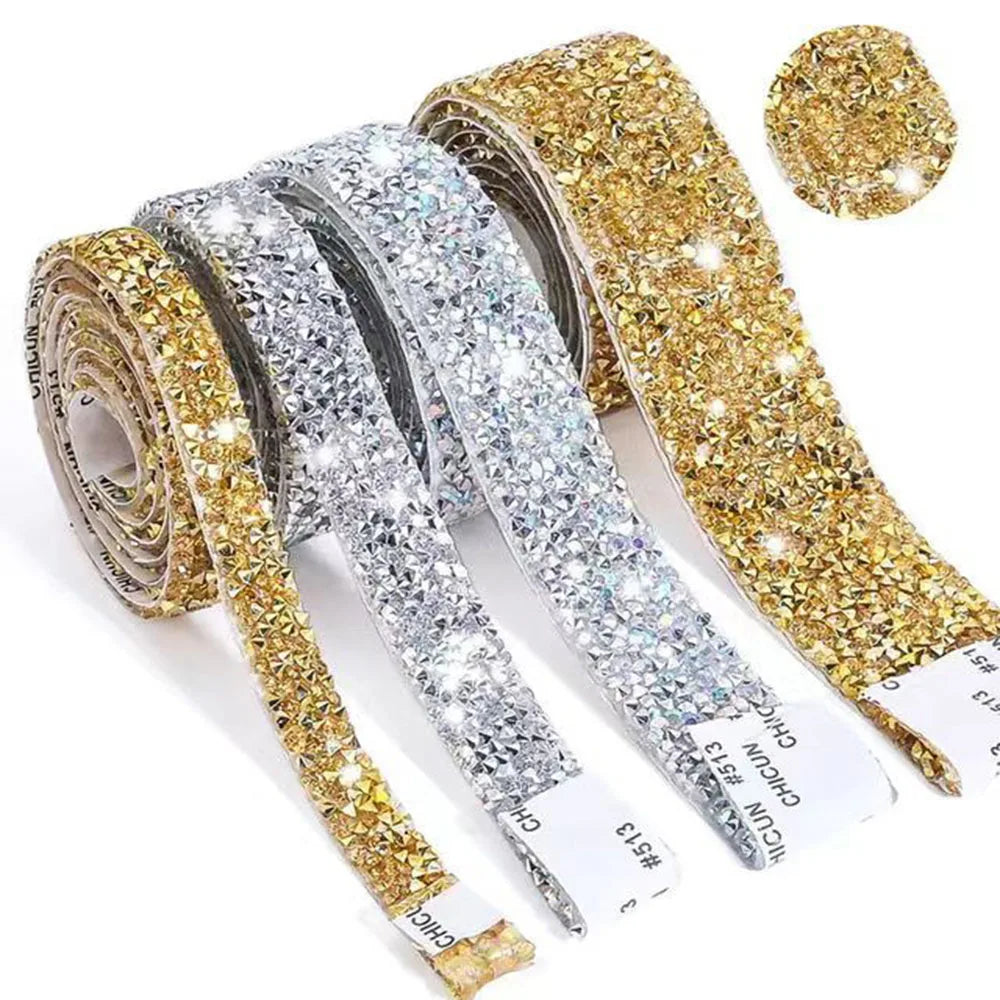 2cm bred strass tejp