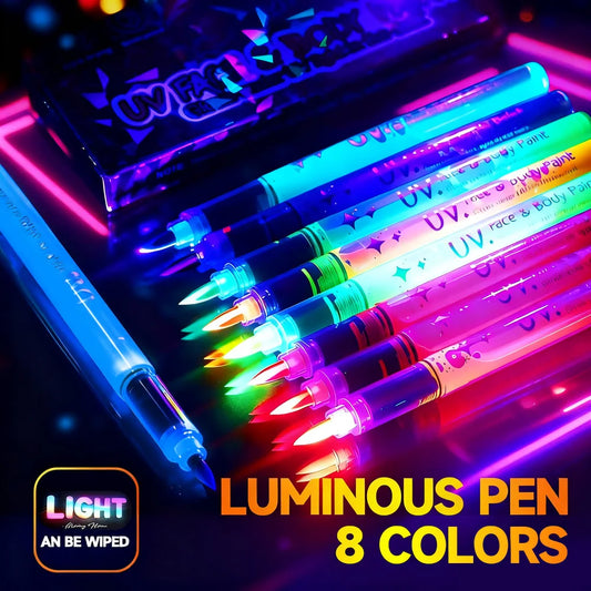 8-pack neon light pennor