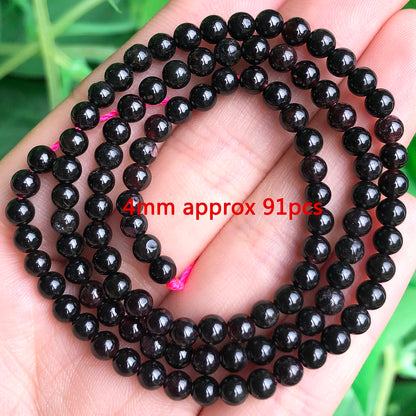 Naturel Garnet ädelsten pärlor