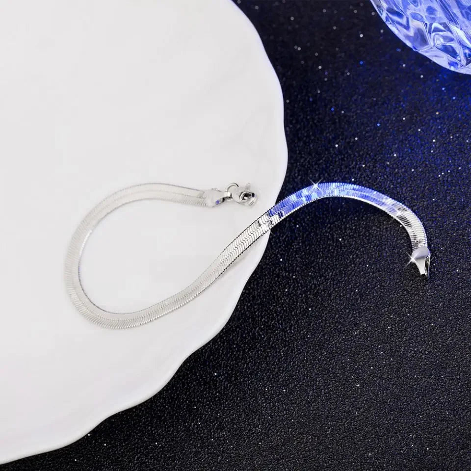Armband med ormkedja i äkta silver