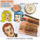 12 pack ceramic pencils skin color