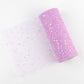 Tulle fabric with glitter sequins 