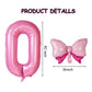 Stora ballonger Rosa med sifffror