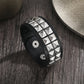Goth punk leather bracelet with rivets buckle in different colors