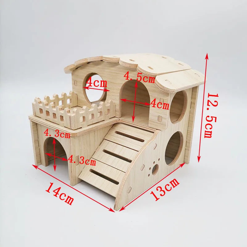Olika trä hus för din hamster