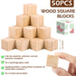 Wooden cubes 2.5cm