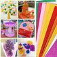 Självhäftande foam papper med glitter