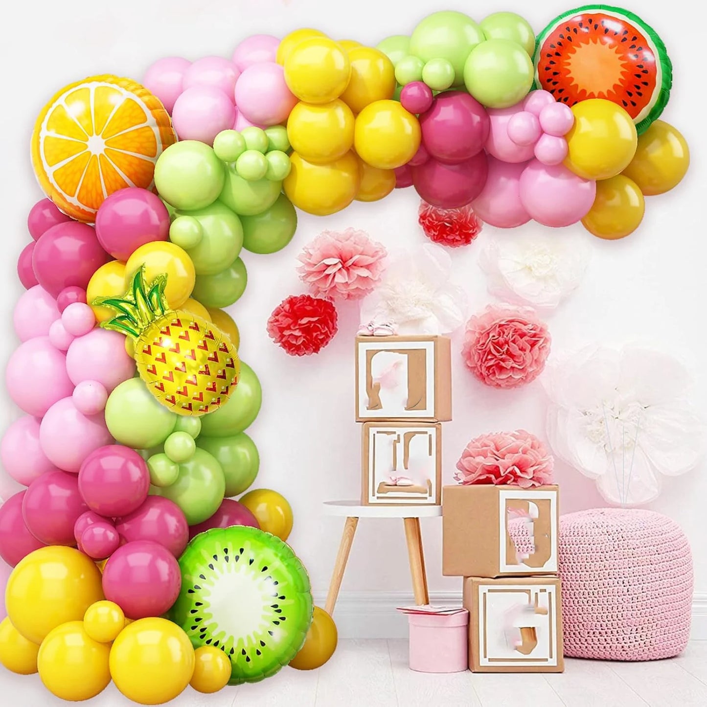 Ballong paket med frukt tema