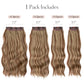 Wavy hair extensions with clips