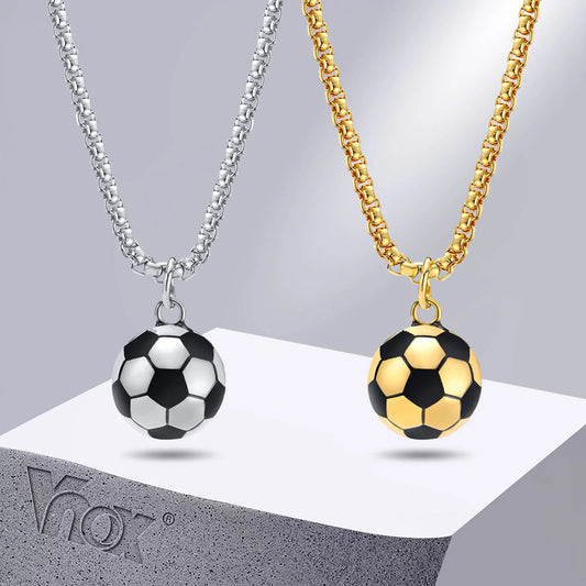 Halsband med fotboll berlock