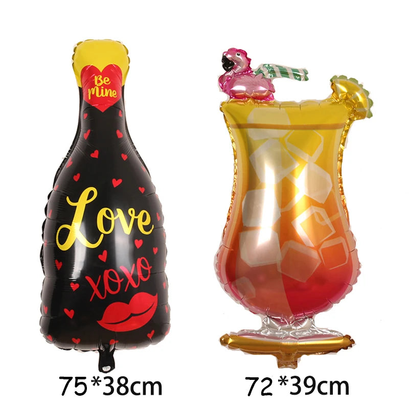 Stora Ballonger champagne flaskor