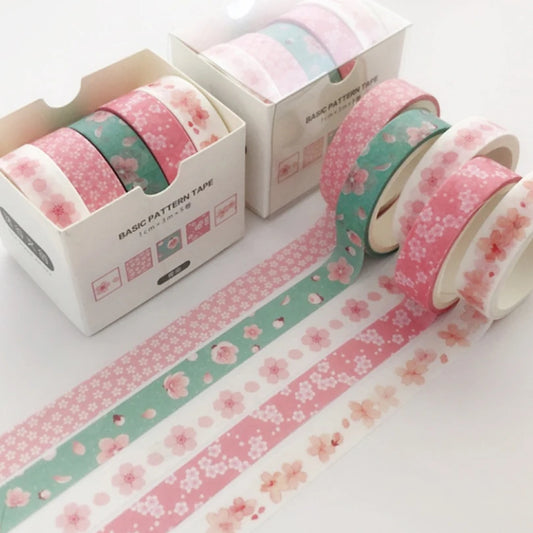 5-pack mönstrad scrapbooking tejp