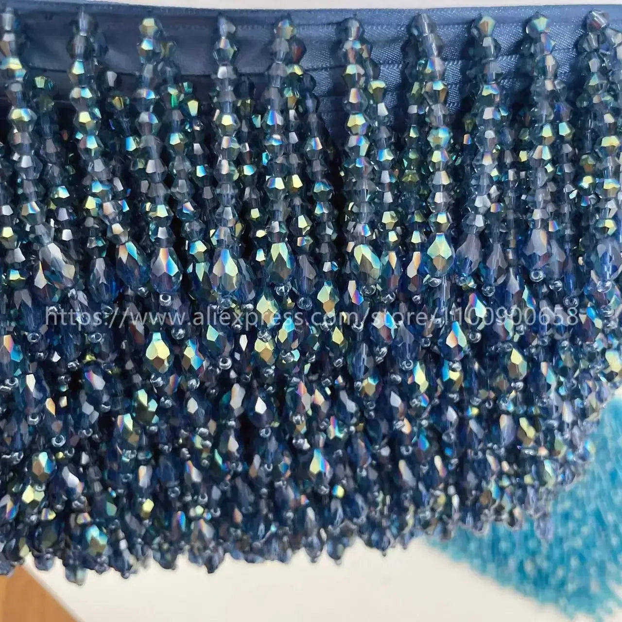 Tassel med pärlor längd 91cm