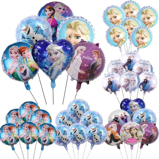 6st set Ballonger med Frost