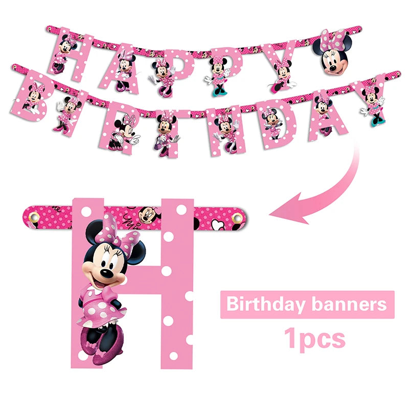 Kalas dekoration med Minnie pigg