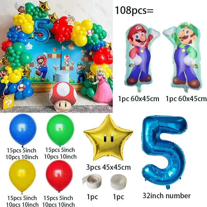 Super Mario paket ballonger 106st