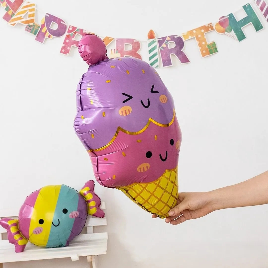 7-pack ballonger med godis& glass
