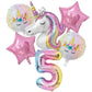 Ballong paket med unicorn och siffra