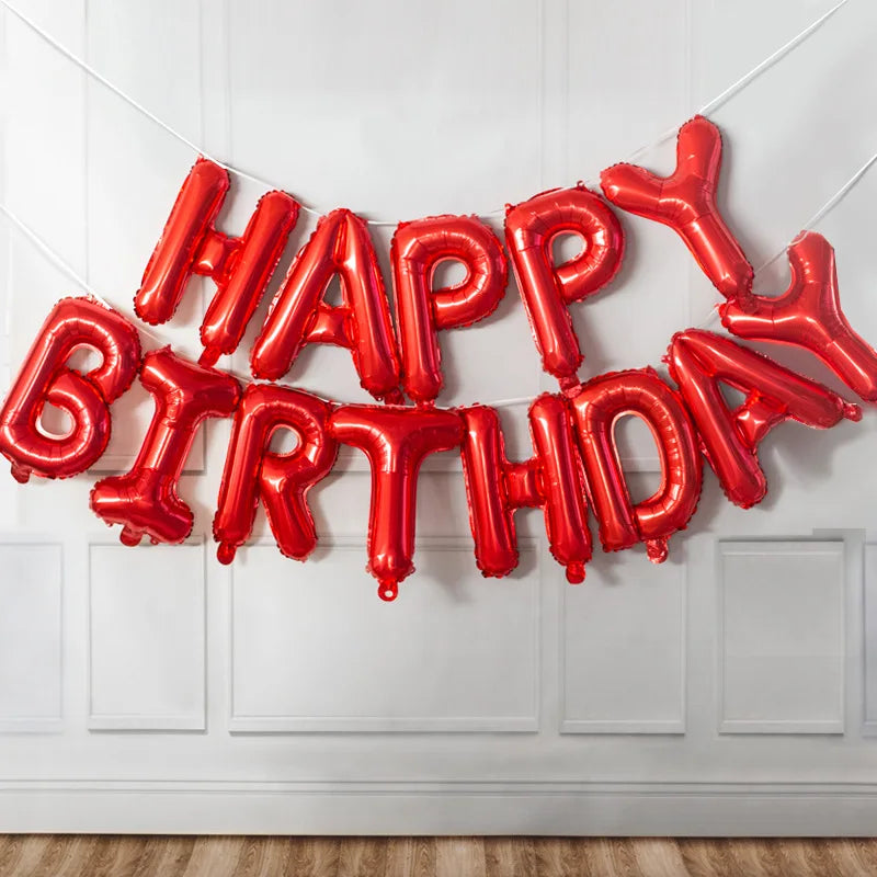 Ballong set med Happy Birthday