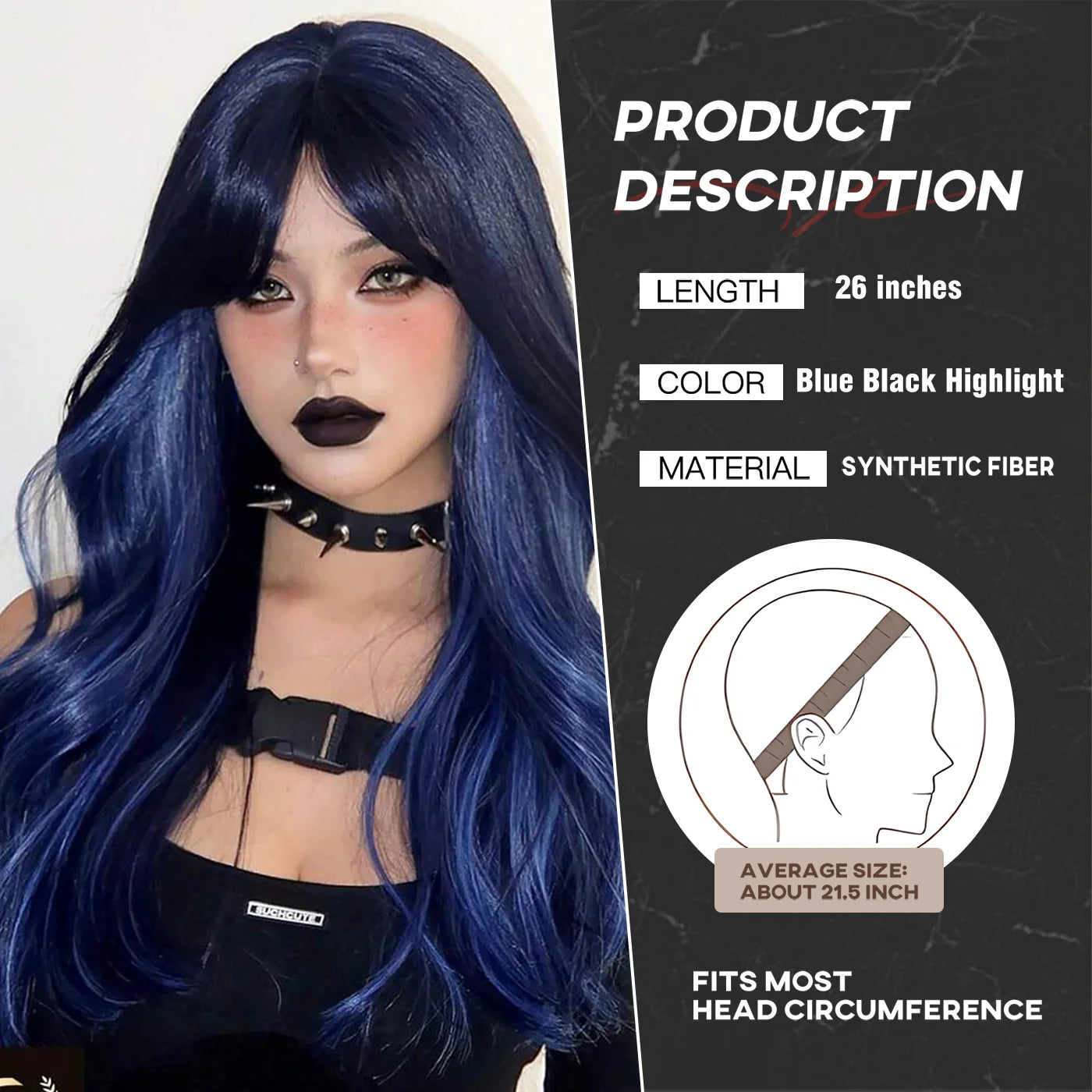Peruker Goth punk stil