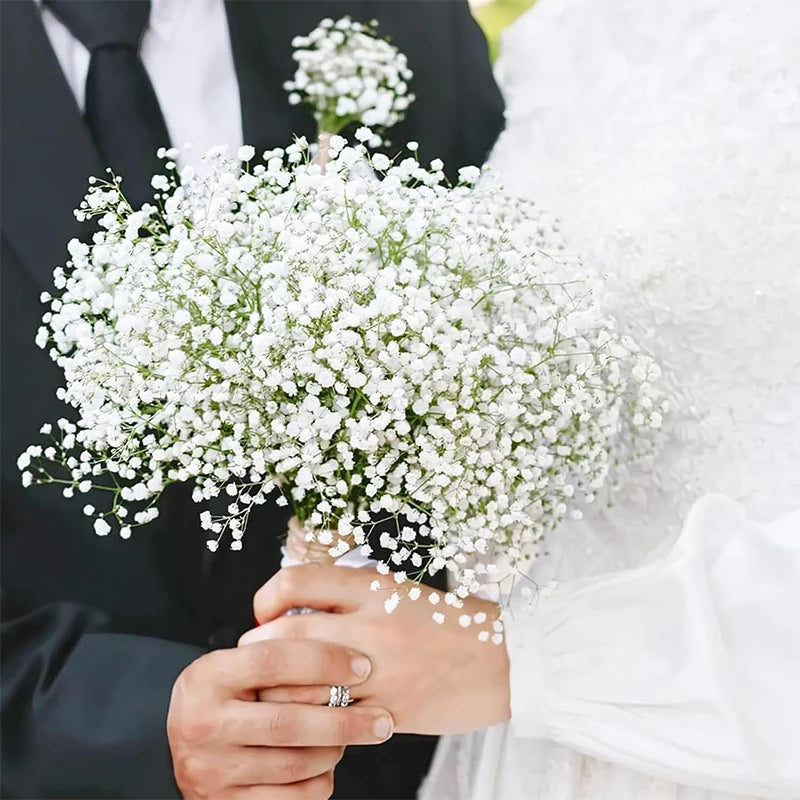 Blombukett fake Gypsophila blommor