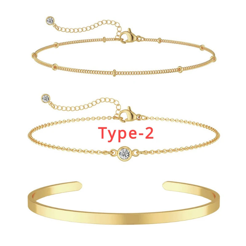 3set armband 14k guld