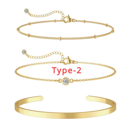 3set armband 14k guld