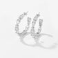 Lyxiga örhängen med cubic zirkonia i äkta silver.