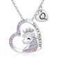 Halsband barn hjärta med unicorn
