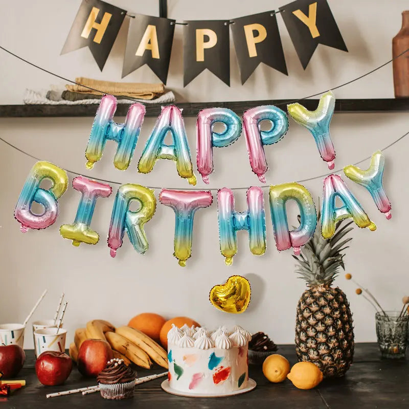 Ballong set med Happy Birthday