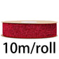 10M velvet ribbon with glitter