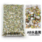 Strass stenar Resin Guld Brun orange grön nyanser