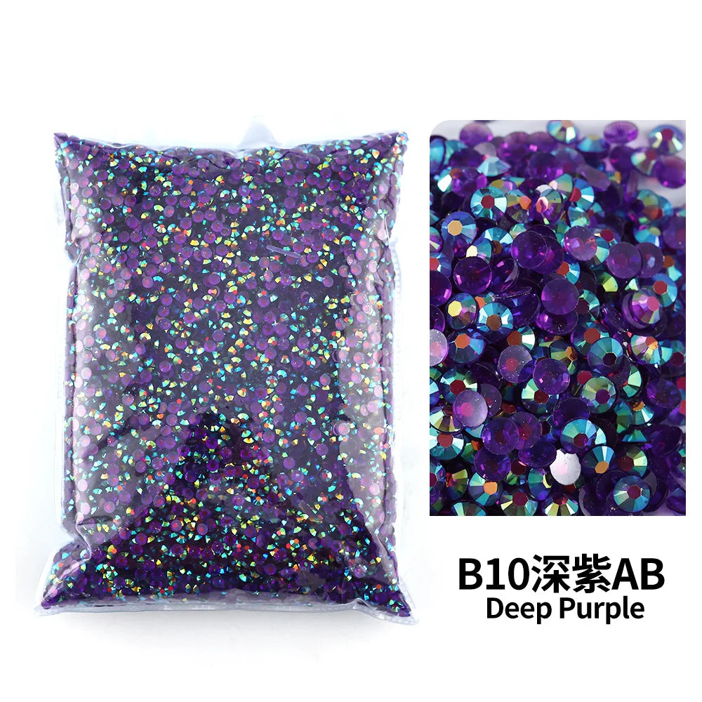Strass stenar resin olika Lila nyanser