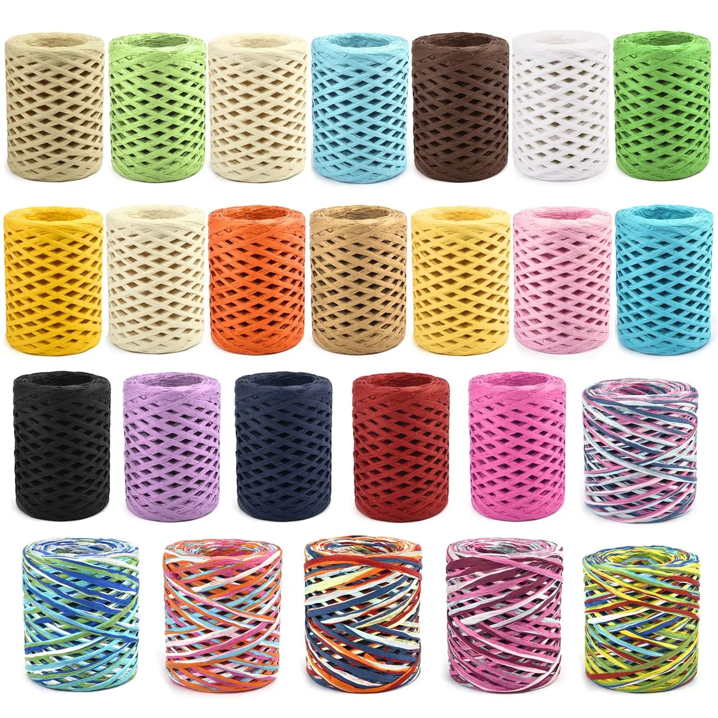 100m raffia papper garn