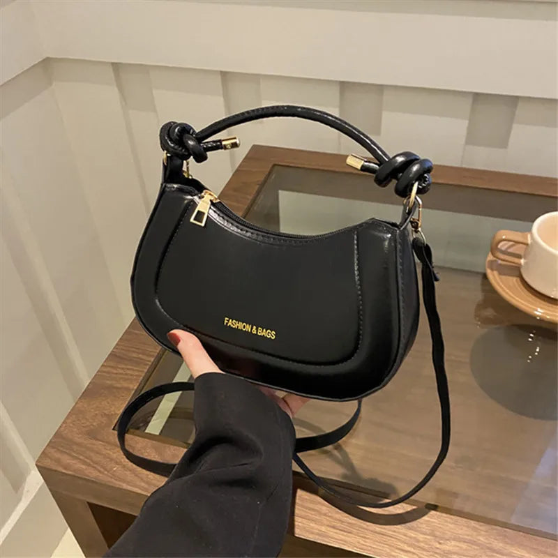 Trendy leather tote bag