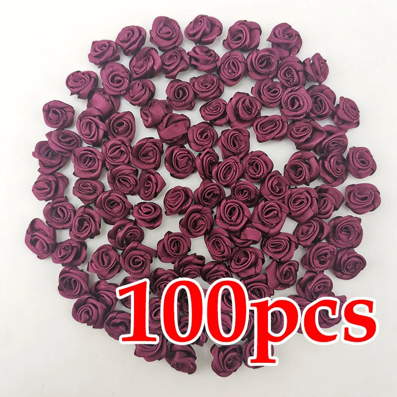 (Mini tyg blommor