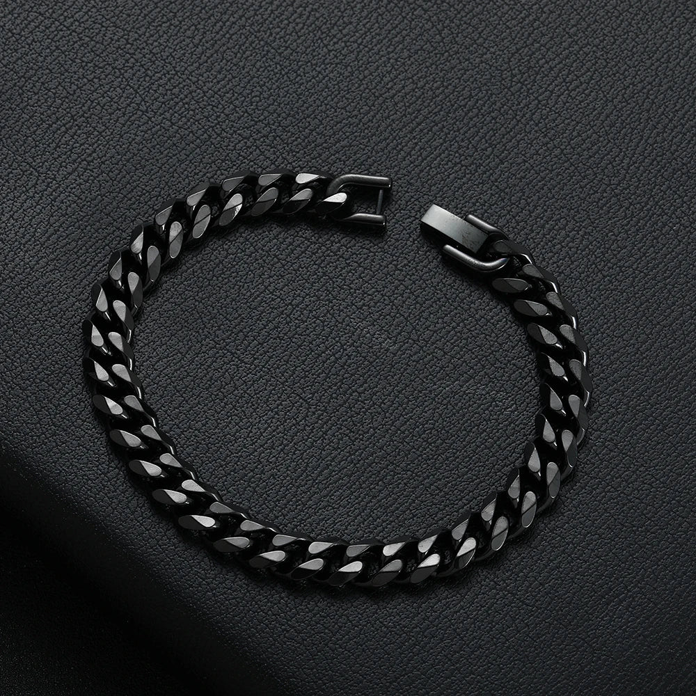 Armband med kedja och snap lock lås