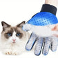 Glove brushing fur