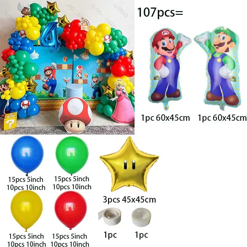 Super Mario paket ballonger 106st