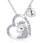 Halsband barn hjärta med unicorn