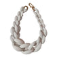 Fashion halsband grov bred akryl kedja