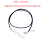 Finished necklace black Leather