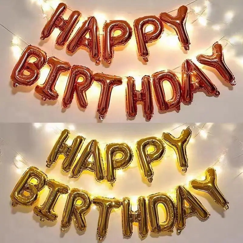 Ballong set med Happy Birthday