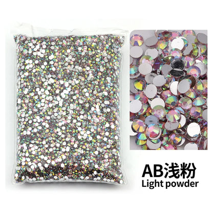 Strass stenar Resin Ljusrosa Multicolor