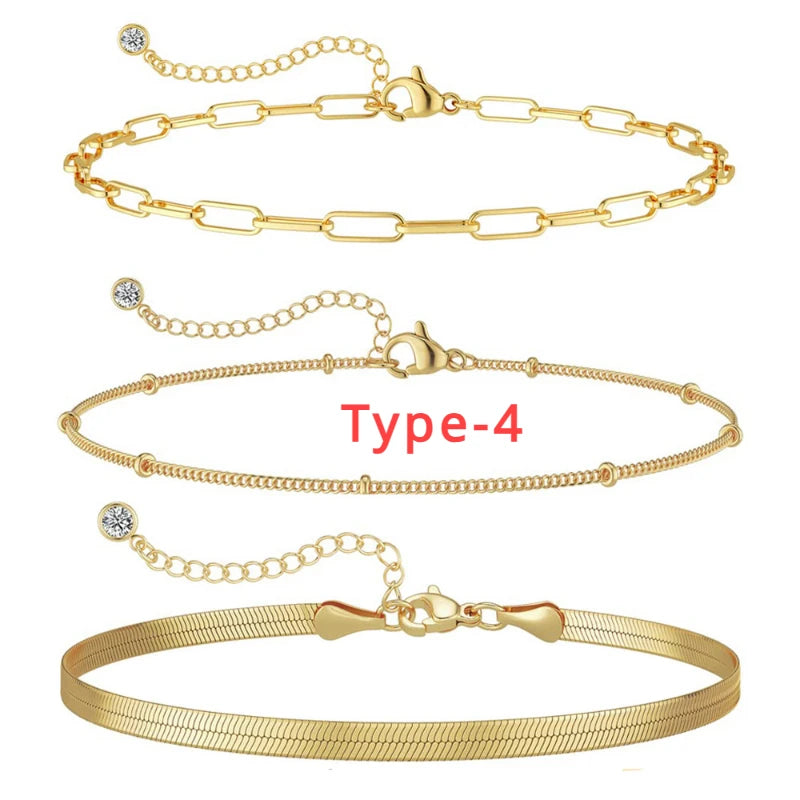3set armband 14k guld