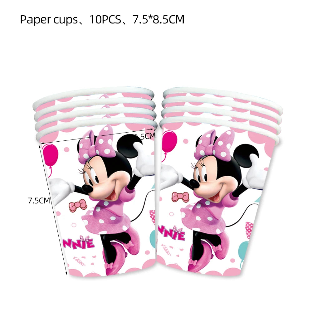 Kalas dekoration med Minnie pigg