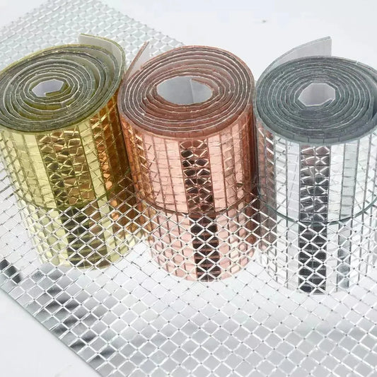 Glas spegel mosaik självhäftande