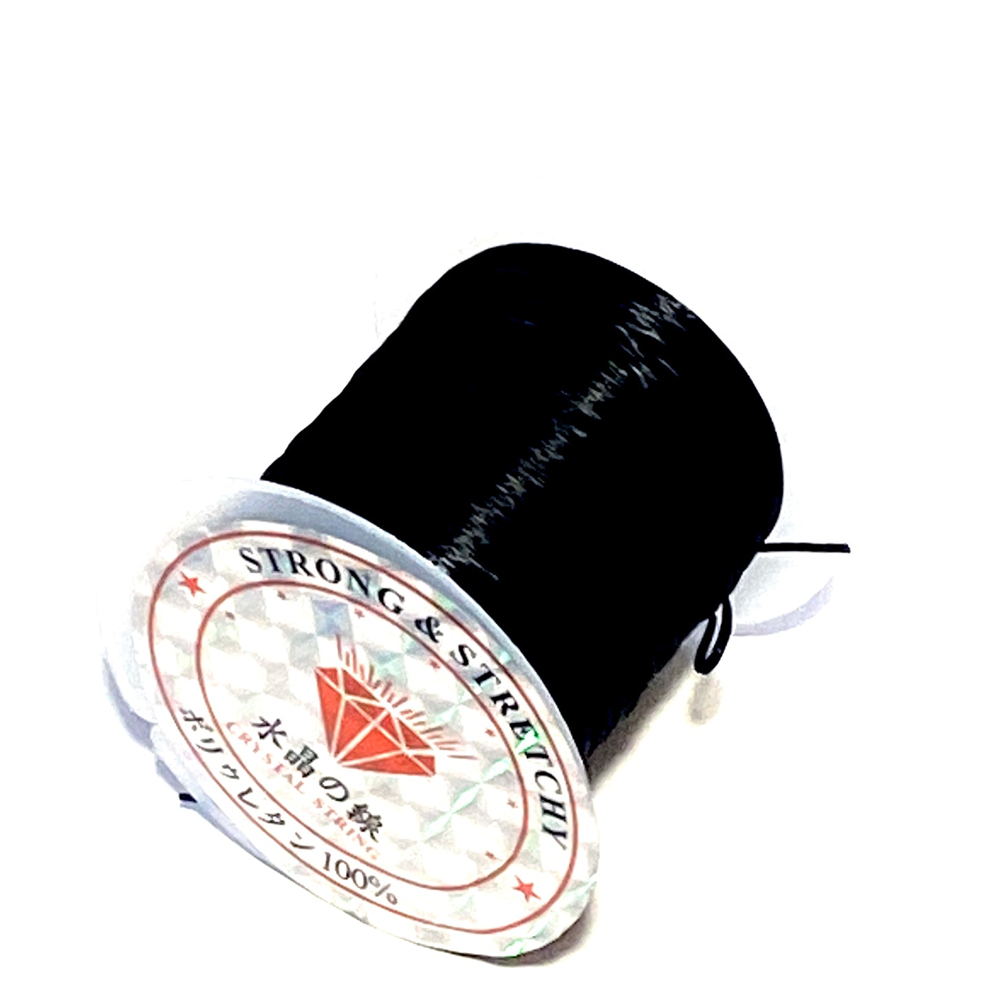 Strong stretchy platt tråd svart