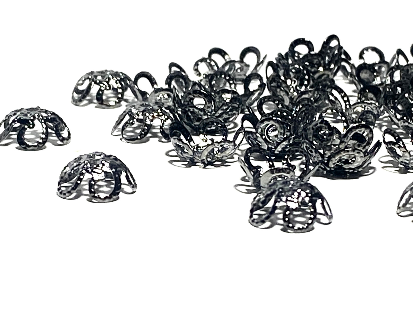 Pärlhattar filigran Gunmetal